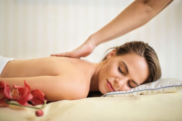 Woman having a massage