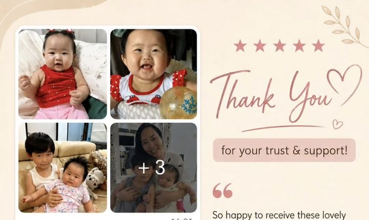 Thank you collage of Highlander babies