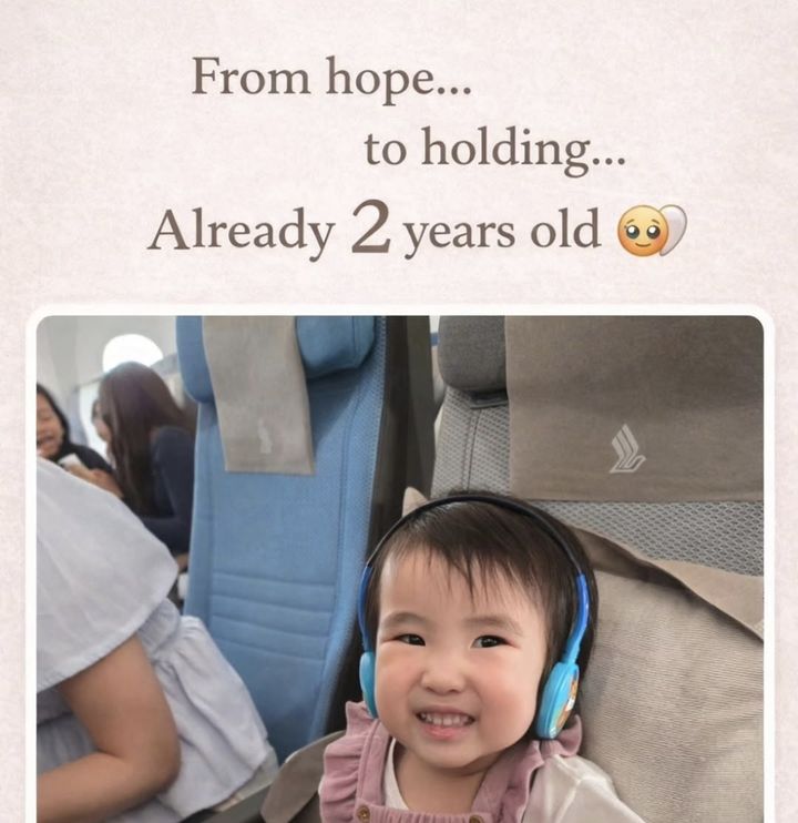From hope to holding, already 2 years old